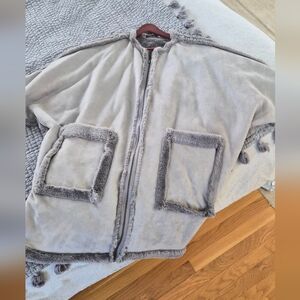 Meg faux suede reversible teddy bear jacket/coat